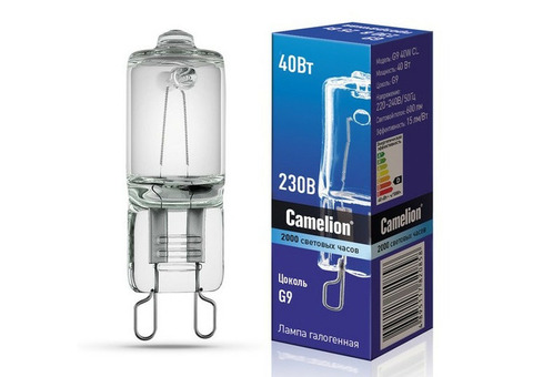 Лампа галогенная Camelion 5553 G9 40 Вт CL