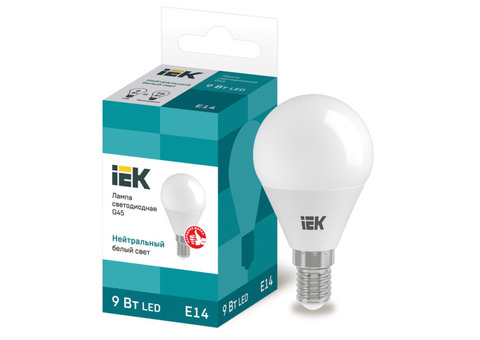 Лампа светодиодная IEK Eco LLE-G45-9-230-40-E14 G45 9W Е14 4000К