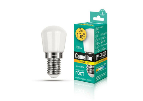 Лампа светодиодная LED2-T26/830/E14 2Вт 220В Camelion 13153