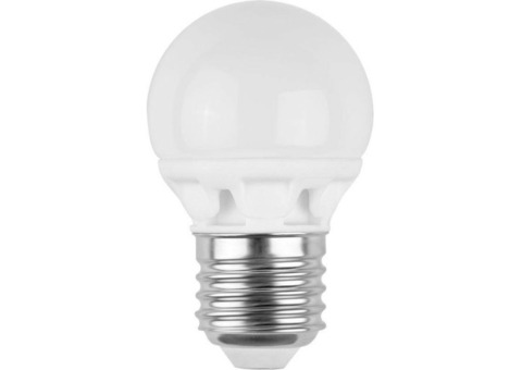 Лампа светодиодная LED3-G45/845/E27 3Вт шар 4500К бел. E27 260лм 220-240В Camelion 11376