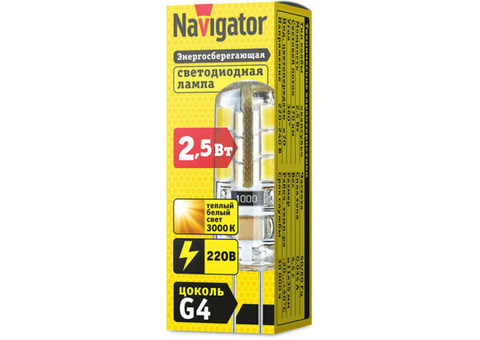 Лампа светодиодная Navigator 71347 NLL-S-G4-2.5-230-3K 2.5W 3000К