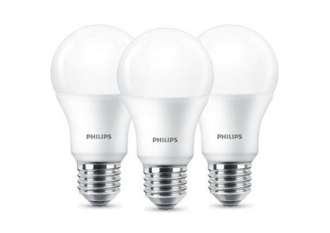 Лампа светодиодная Philips 929001962847 ESS LEDBulb 9-80Вт E27 1CT/12RCA 4000К 3 штуки