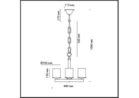 Люстра подвесная Odeon Light Fabo 2767/4 E27 4х60 Вт