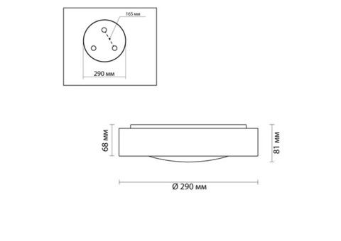 Cветильник настенно-потолочный Odeon Light Walli Lunor 4947/60CL 3000-6000 К 60 Вт