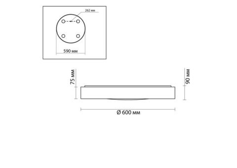 Cветильник настенно-потолочный Odeon Light Walli Lunor 4948/60CL 3000-6000 К 60 Вт