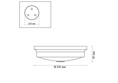 Cветильник настенно-потолочный Odeon Light Walli Marsei 4825/3C 40 Вт