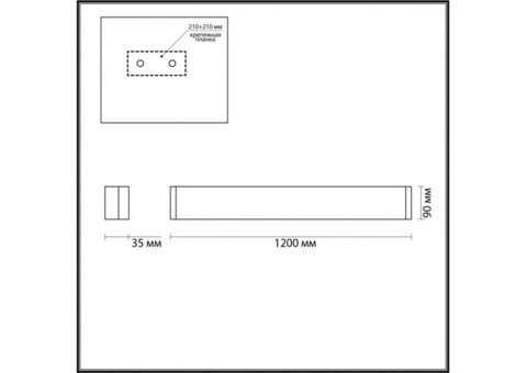 Светильник настенный Odeon Light Framant 4294/40WL