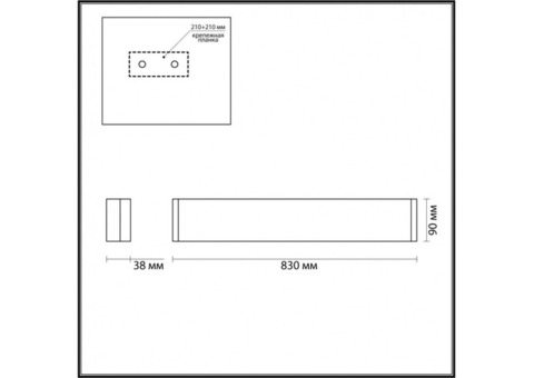 Светильник настенный Odeon Light Framant 4295/30WL