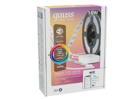 Светодиодная лента Gauss Smart Home 5020122 16 Вт 3000-6000К 5 м