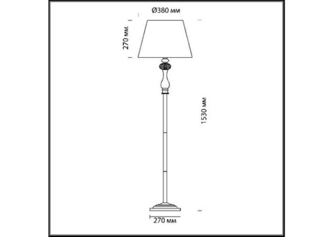 Торшер Odeon Light Gaellori 3393/1F E14 40 Вт