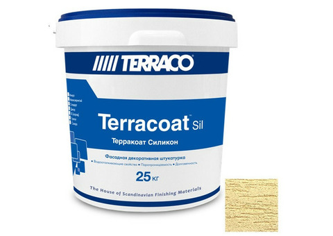 Штукатурка декоративная Terraco Terracoat XL Silicone 2,0 мм 25 кг