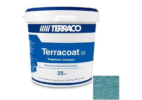 Штукатурка фасадная Terraco Terracoat Granule Silicone Шуба 1,5 мм 25 кг