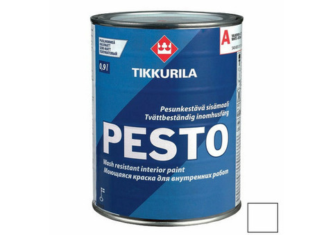 Эмаль алкидная Tikkurila Pesto полуматовая А 0,9 л