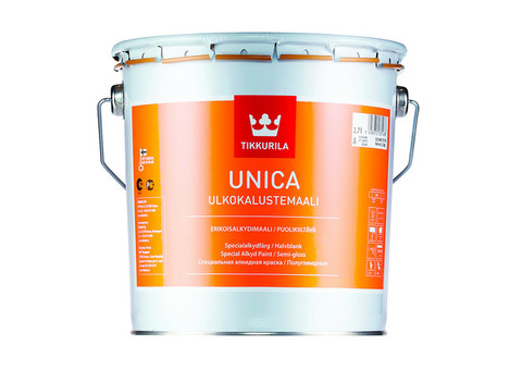 Краска алкидная Tikkurila Unica C полуглянцевая 9 л