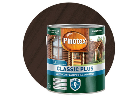 Пропитка для древесины 3 в 1 Pinotex Classic Plus 5479943 палисандр 2,5 л