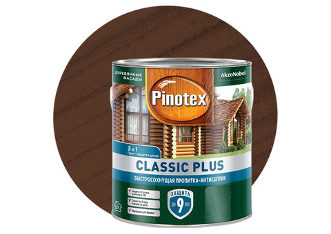 Пропитка для древесины 3 в 1 Pinotex Classic Plus 5479957 тиковое дерево 2,5 л