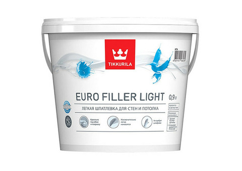 Шпатлевка Tikkurila Euro Filler Light KTA 9 л