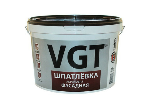 Шпатлевка акриловая VGT фасадная 18 кг