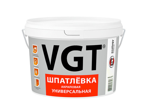 Шпатлевка акриловая универсальная VGT 7,5 кг