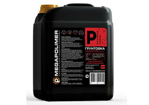 Грунтовка быстросохнущая Megapolimer Prime Power&Fungicide 10 л