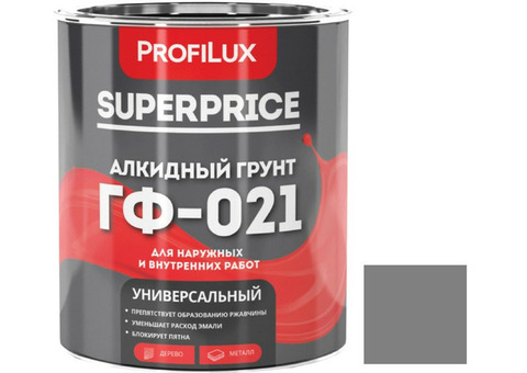 Грунтовка Profilux Superprice ГФ-021 серая 1,9 кг