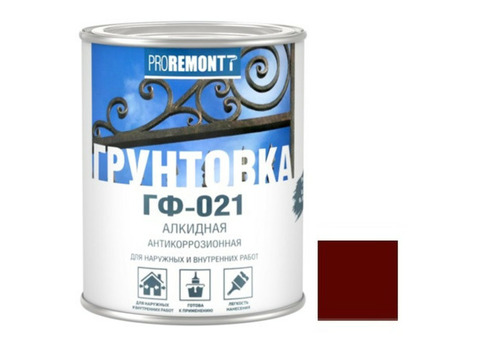 Грунтовка Лакра Proremontt ГФ-021 красно-коричневая 0,9 кг