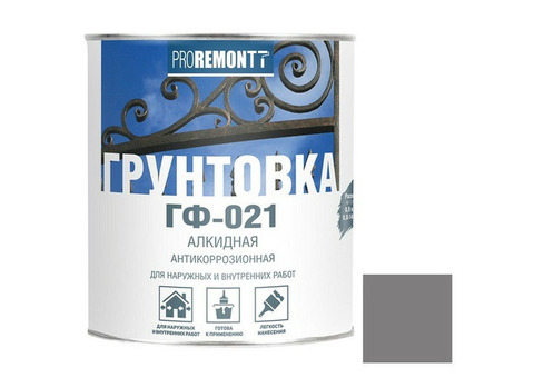 Грунтовка Лакра Proremontt ГФ-021 серая 0,9 кг