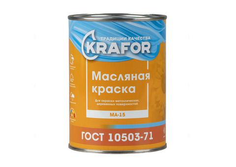 KRAFOR Краска МА-15 Белая 0,9 кг 14 26313