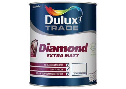 Краска Dulux Trade Diamond Extra Matt глубокоматовая база BW 10 л