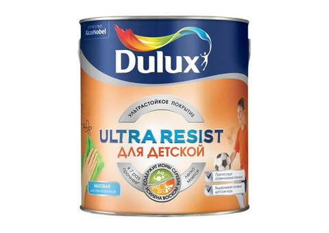 Краска Dulux Ultra Resist для детской матовая BW 5 л