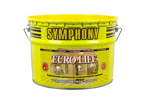 Краска акрилатная латексная Symphony Euro-Life C 9 л