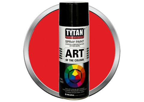 Краска акриловая Tytan Professional Art of the colour аэрозольная красная 3020 400 мл