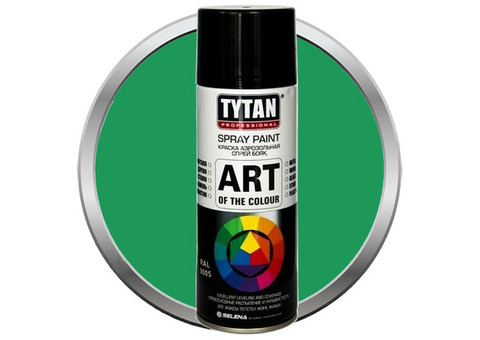 Краска акриловая Tytan Professional Art of the colour аэрозольная светло-зеленая 6018 400 мл