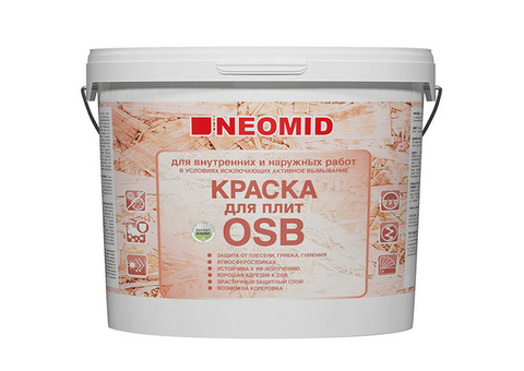 Краска для OSB-плит Neomid с биозащитой полуматовая 14 кг