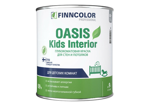 Краска для детских комнат Finncolor Oasis Kids Interior 2,7 л белая