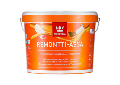 Краска для интерьеров Tikkurila Remontti Assa C 9 л