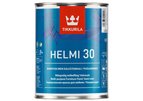 Краска для мебели Tikkurila Helmi 30 основа С 0,9 л