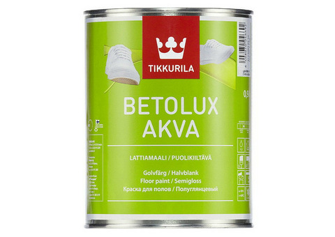 Краска для пола Tikkurila Betolux Akva основа С 0,9 л