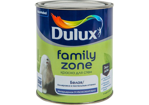 Краска для стен и потолков Dulux Family Zone база BW 1 л