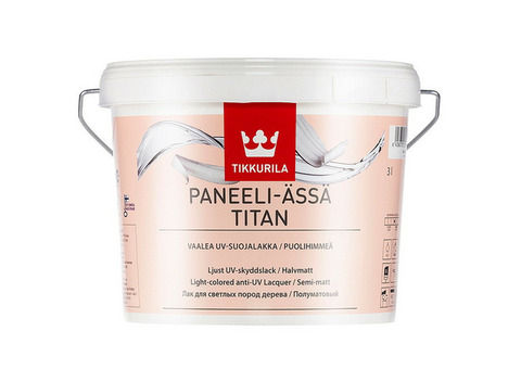 Лак Tikkurila Paneli Assa Titan полуматовый 3 л