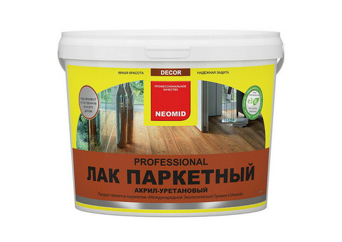 Лак акрил-уретановый Neomid Parquet глянцевый 10 л