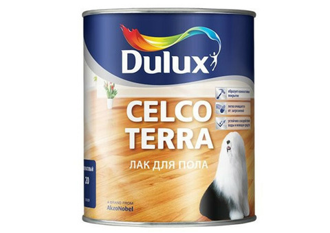 Лак алкидно-уретановый для пола Dulux Celco Terra 20 полуматовый 1 л