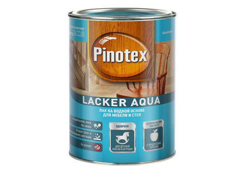 Лак для дерева Pinotex Lacker Aqua 10 на водной основе колеруемый матовый 1 л