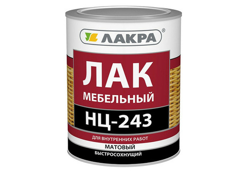 Лак мебельный Лакра НЦ-243 матовый 0,7 кг