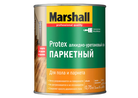 Лак паркетный Marshall Protex матовый 0,75 л