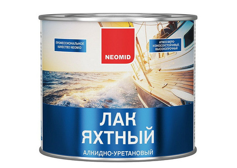 Лак яхтный алкидно-уретановый Neomid глянцевый 2,5 л