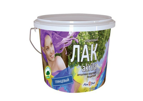 Лак акриловый Alina Paint 3 кг глянцевый