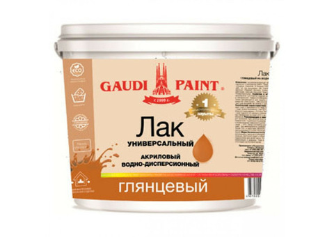 Лак акриловый Gaudi Paint Лак Универсальный глянцевый 3 кг