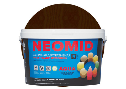 Пропитка для древесины Neomid Bio Color Aqua Венге 9 л