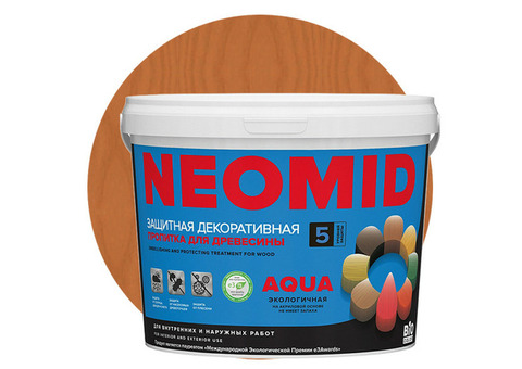 Пропитка для древесины Neomid Bio Color Aqua Кедр 2,3 л